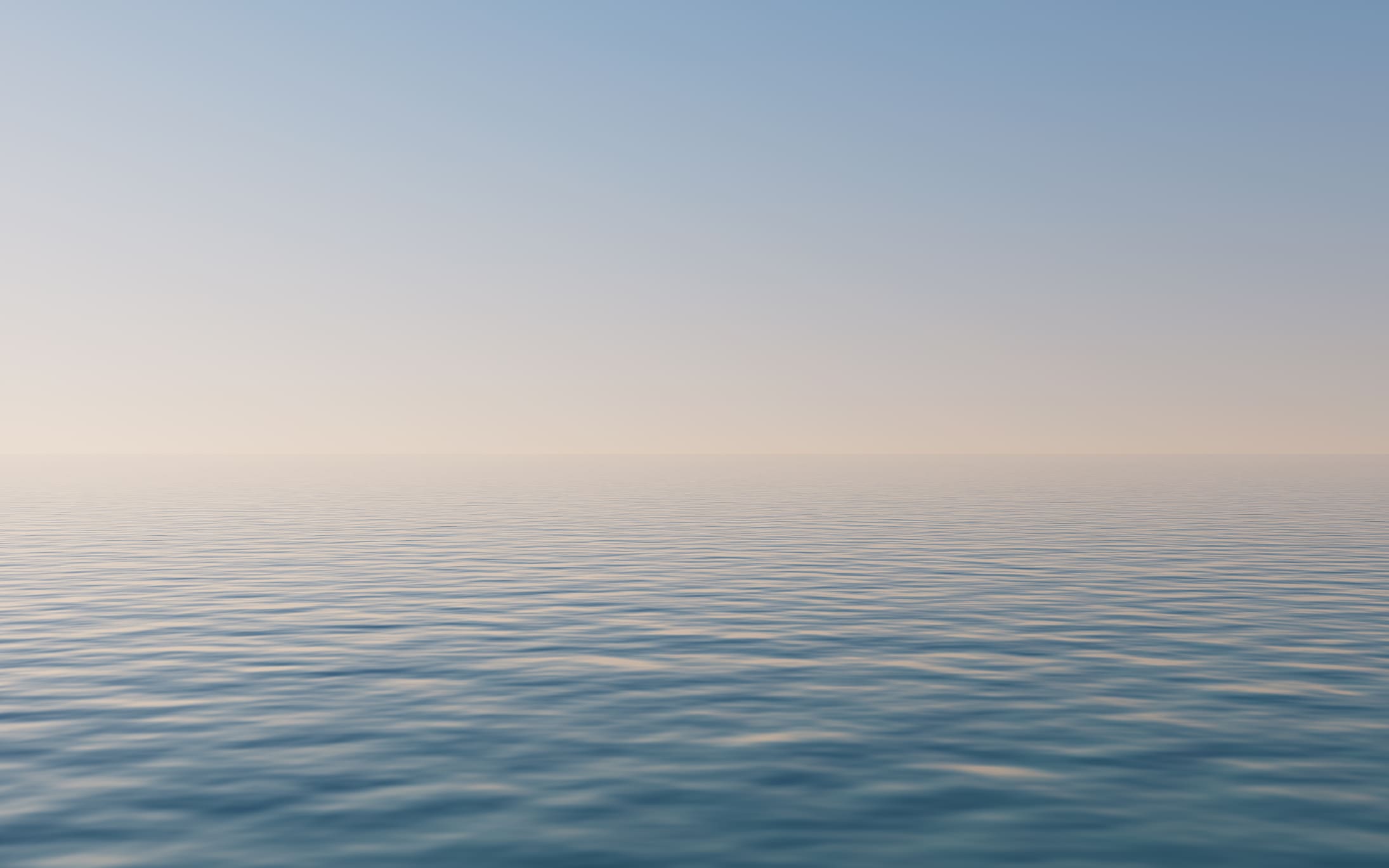 Calm sea and clear sky horizon.