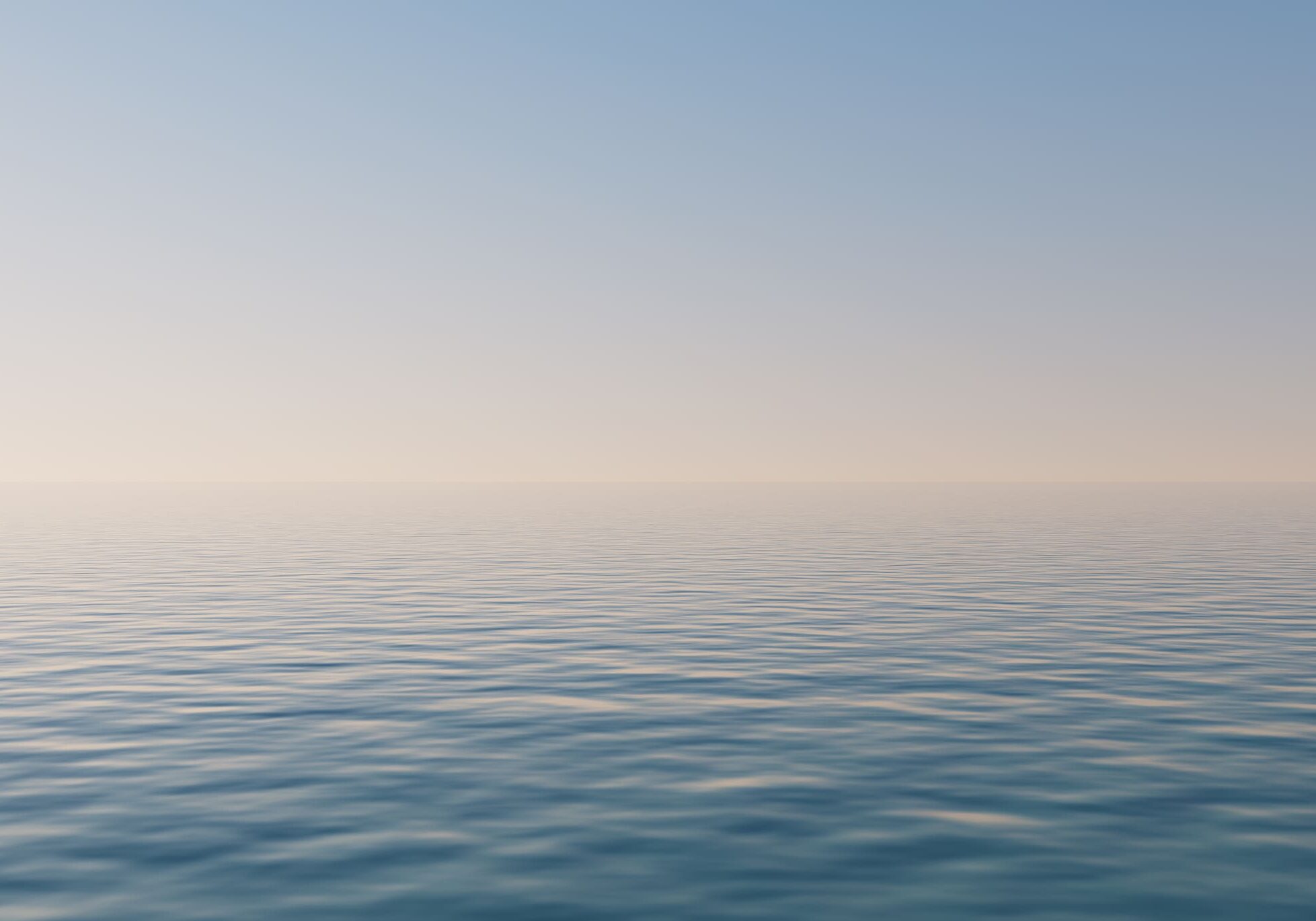 Calm sea and clear sky horizon.